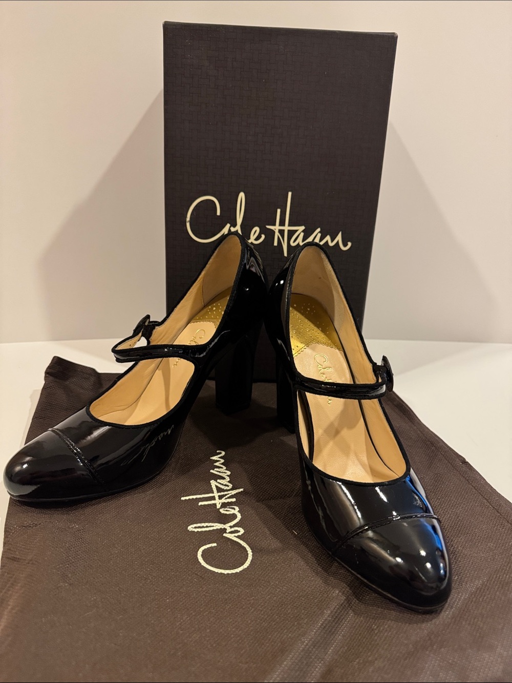 Cole Haan Dayla Mary Jane Nike Air Leather Shoes